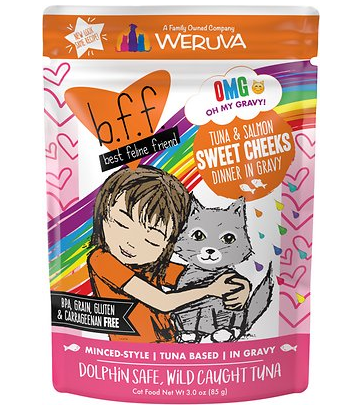 Weruva BFF OMG Tuna & Salmon Sweet Cheeks Pouch