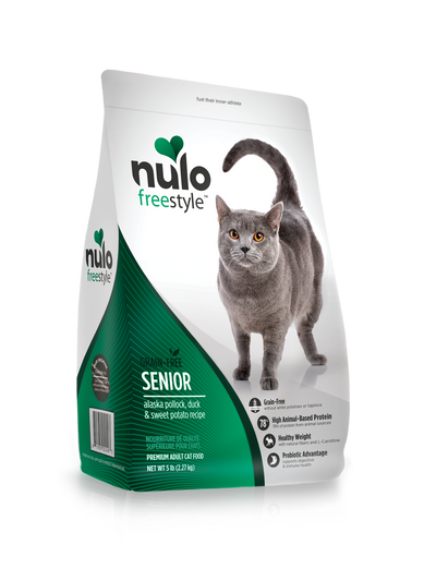 Nulo Grain-Free Cat Senior Alaska Pollock, Duck & Sweet Potato Nulo Grain-Free Cat Senior Alaska Pollock, Duck & Sweet Potato