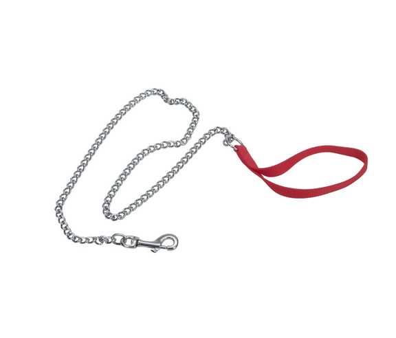 Coastal Chain Dog Leash with Nylon Handle