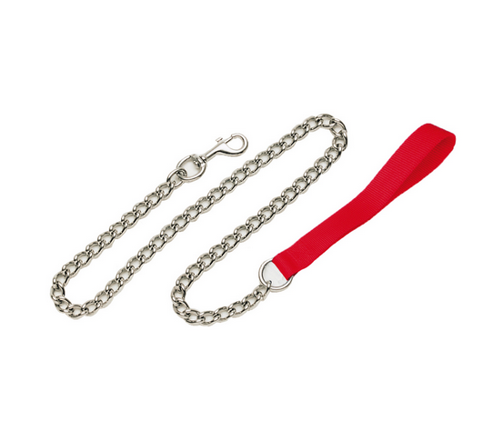 Coastal Chain Dog Leash with Nylon Handle