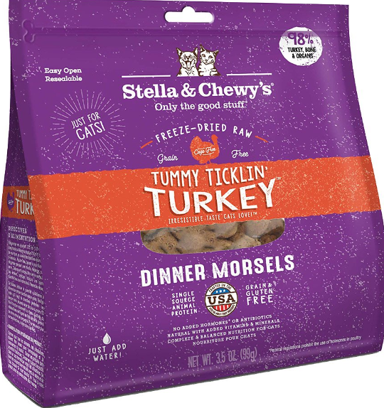Stella & Chewy's Cat Freeze-Dried Tummy Ticklin' Turkey