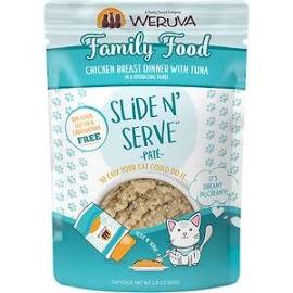 Weruva Slide N' Serve Family Food Chicken Breast Dinner with Tuna Pate