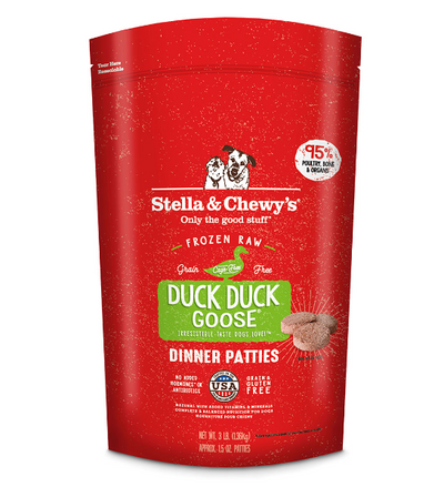 Stella & Chewy's Raw Frozen Duck Duck Goose Dinner Patties Stella & Chewy's Raw Frozen Duck Duck Goose Dinner Patties
