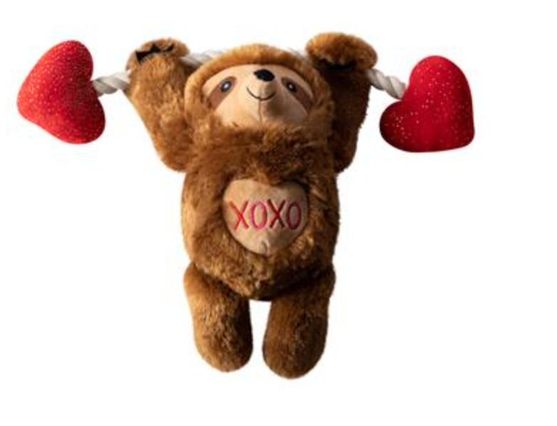 Fringe Beclaws I Love You Plush Dog Toy