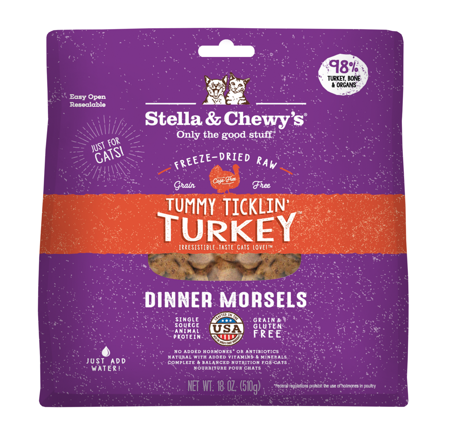 Stella & Chewy's Cat Freeze-Dried Tummy Ticklin' Turkey