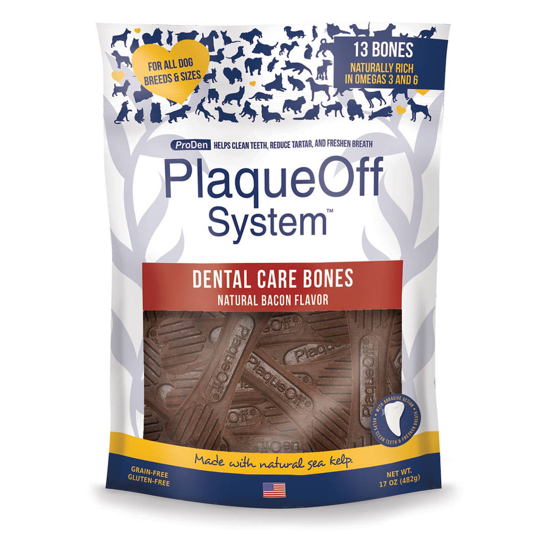 PlaqueOff Dental Bones Natural Bacon Flavor