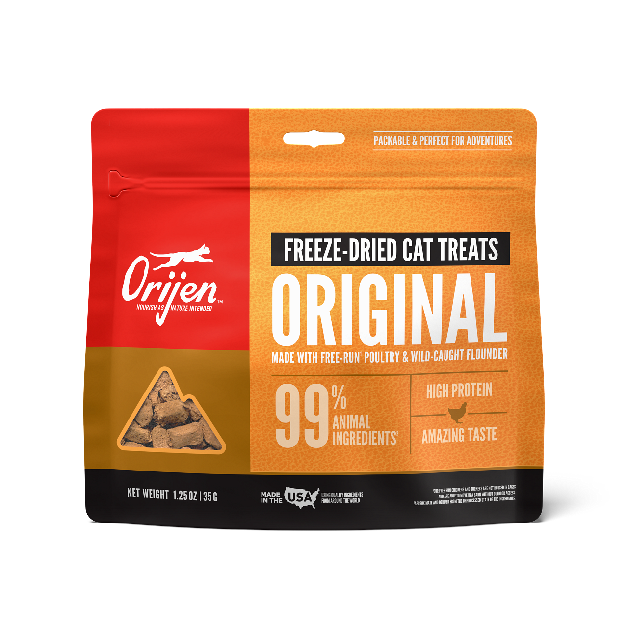 Orijen Original Freeze-Dried Cat Treats 1.25 oz.