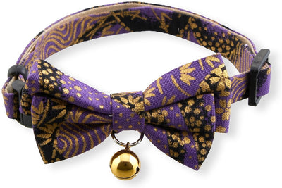 Necoichi Gilded Gold Bow Tie Cat Collar Necoichi Gilded Gold Bow Tie Cat Collar