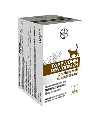 Bayer Tapeworm Dewormer Cat 3 ct.