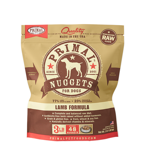 Primal Raw Frozen Lamb Formula