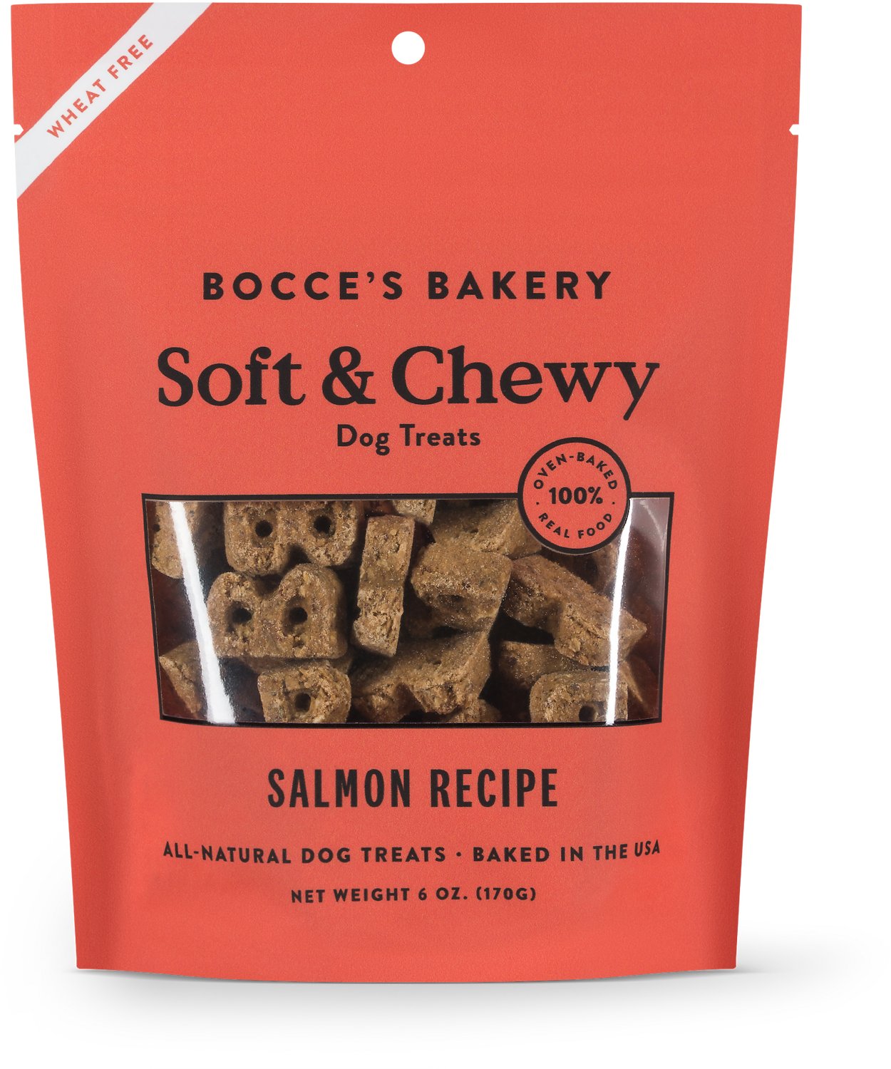 Bocce's Soft & Chewy Salmon 6 oz.