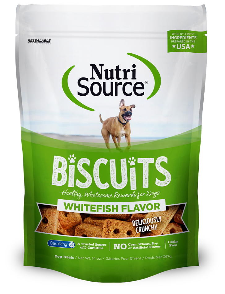 Nutri Source Grain Free Whitefish Biscuits 14 oz.