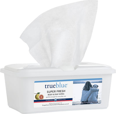 True Blue Super Fresh Body & Paw Wipes 100 ct. True Blue Super Fresh Body & Paw Wipes 100 ct.