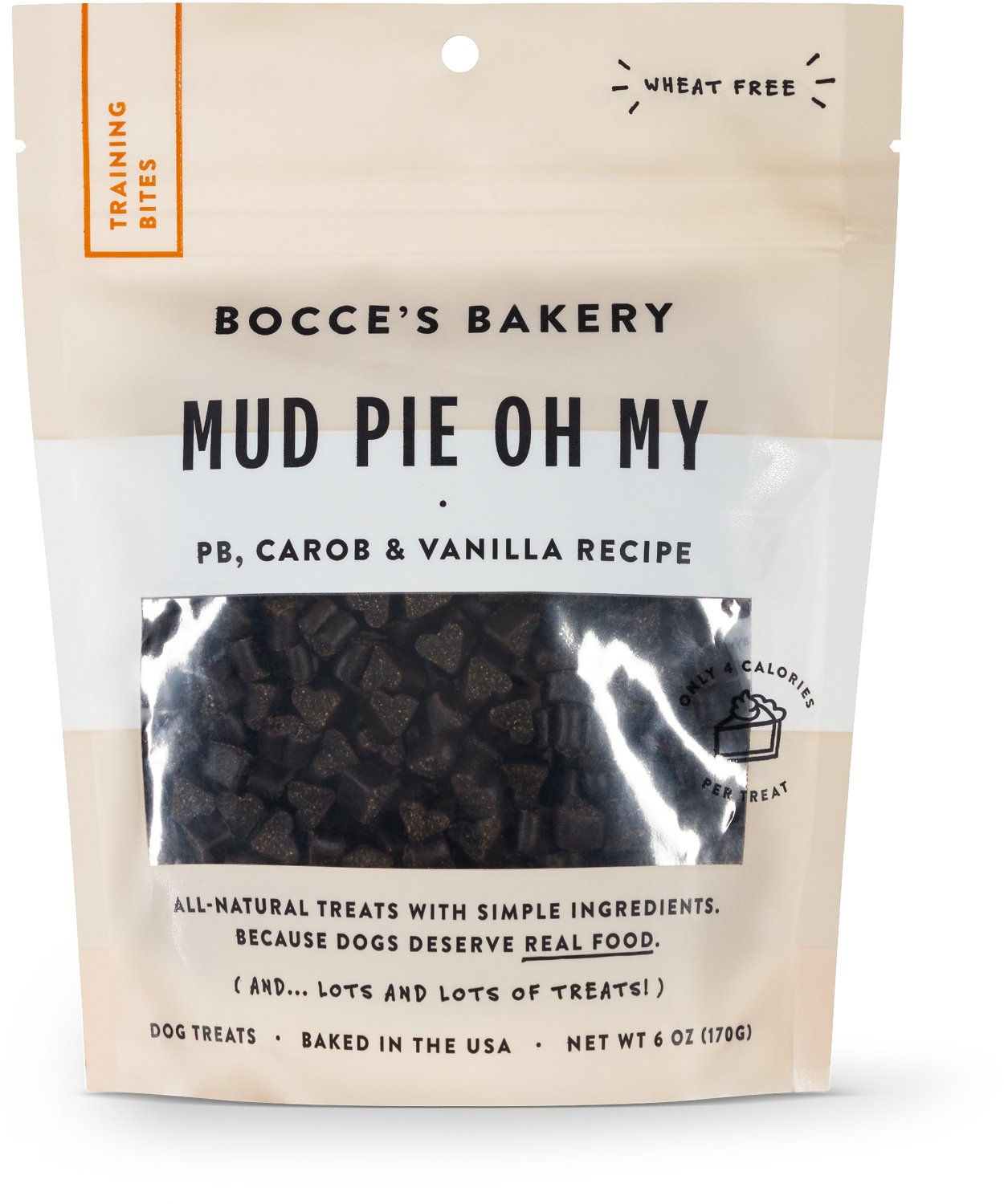 Bocce's Training Bites Mud Pie Oh My PB & Carob & Vanilla 6 oz.