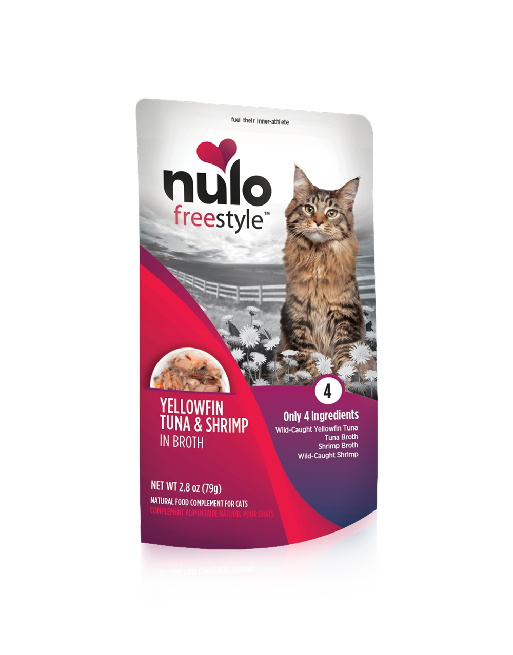 Nulo Cat Yellowfin Tuna & Shrimp in Broth Pouch