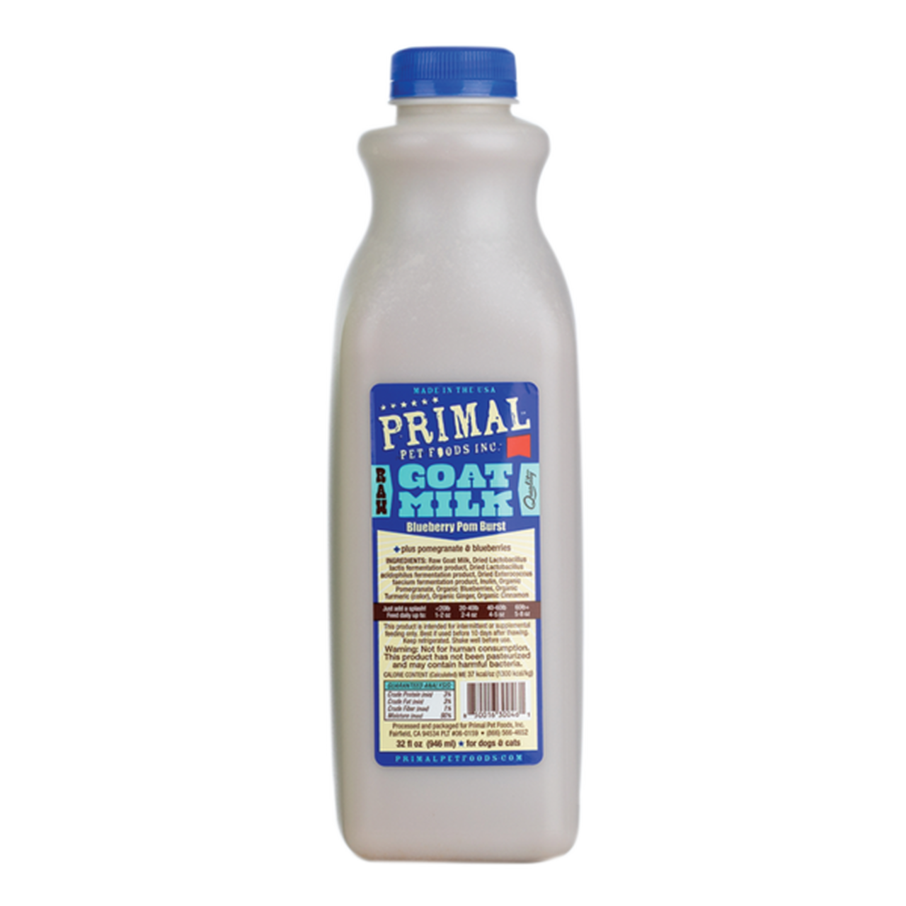 Primal Blueberry Pom-Burst Goat Milk 1 qt.