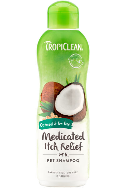 Tropiclean Medicated Oatmeal & Tea Tree Shampoo 20 oz. Tropiclean Medicated Oatmeal & Tea Tree Shampoo 20 oz.