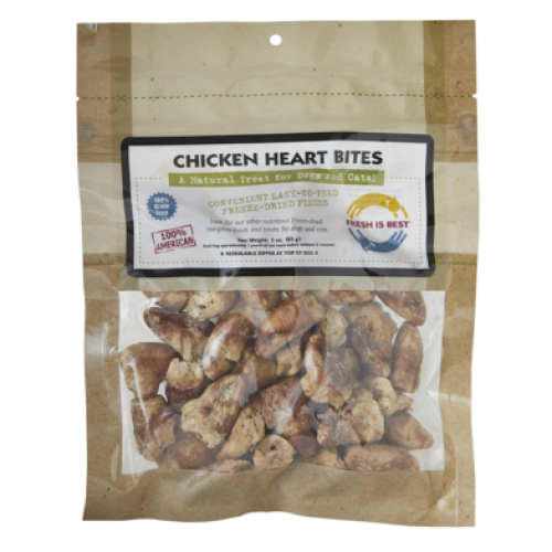 Fresh is Best Chicken Heart Bites 3 oz.