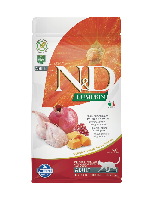 Farmina Cat N&D Pumpkin & Quail 3.3 Lb.