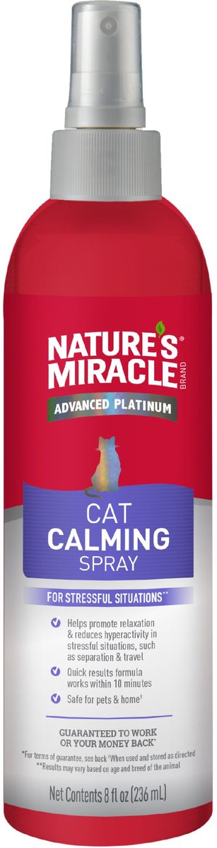 Natures Miracle Just For Cats No Stress Calming Spray 8 oz.