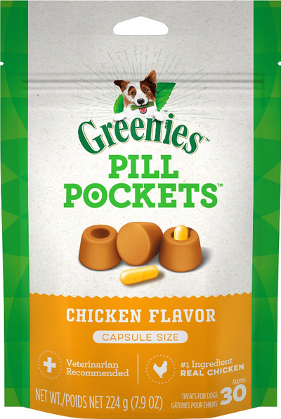 Greenies Pill Pockets  Capsules Chicken Flavor Greenies Pill Pockets  Capsules Chicken Flavor