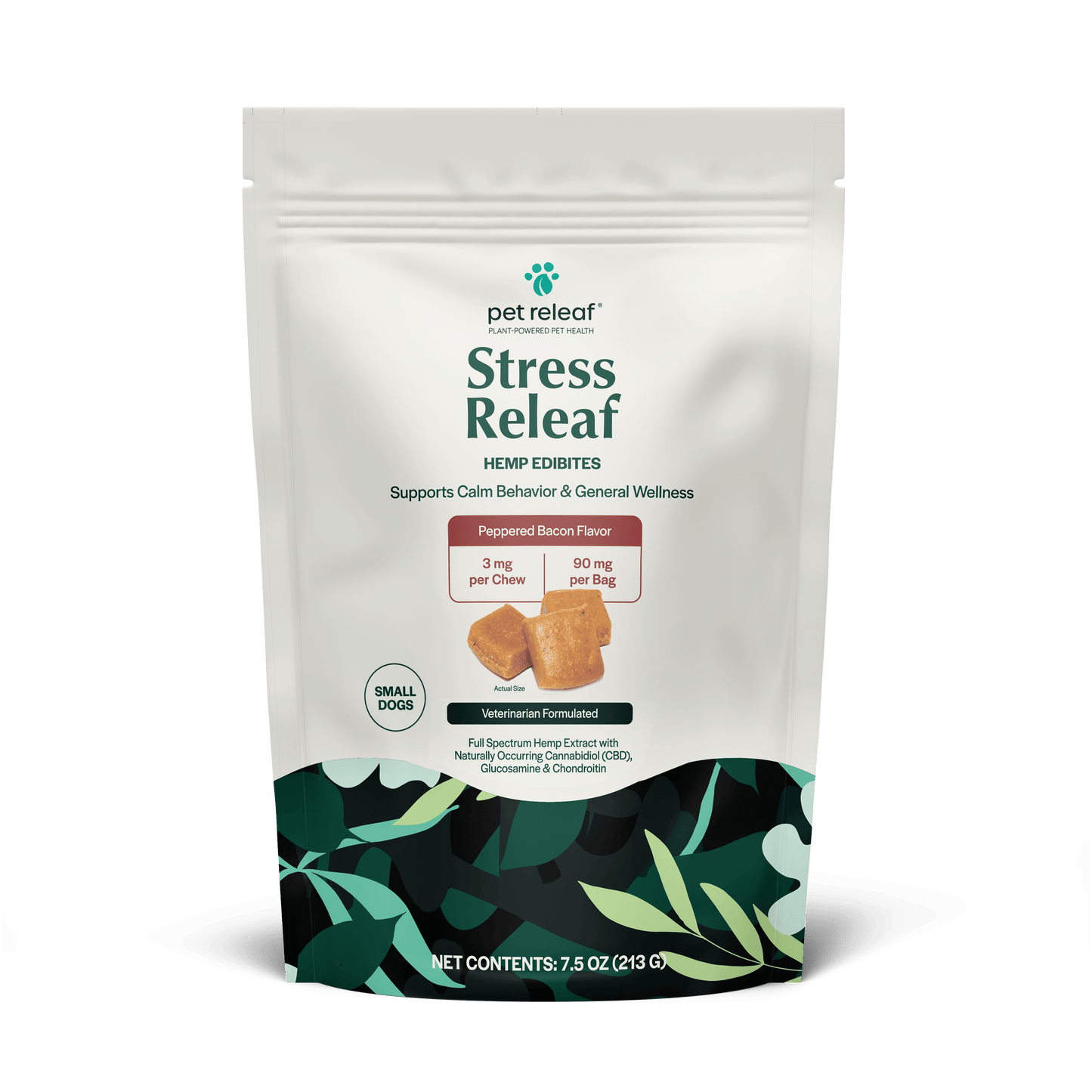 Pet Releaf Stress Releaf Edibites Peppered Bacon Flavor