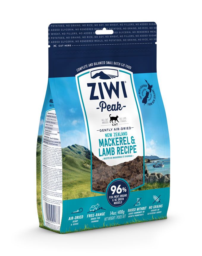 Ziwi Peak Air Dried Grain Free Cat Mackerel & Lamb