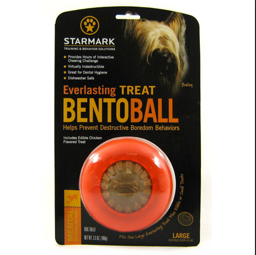 STARMARK Everlasting Treat Bento Ball Tough Dog Chew Toy, Large