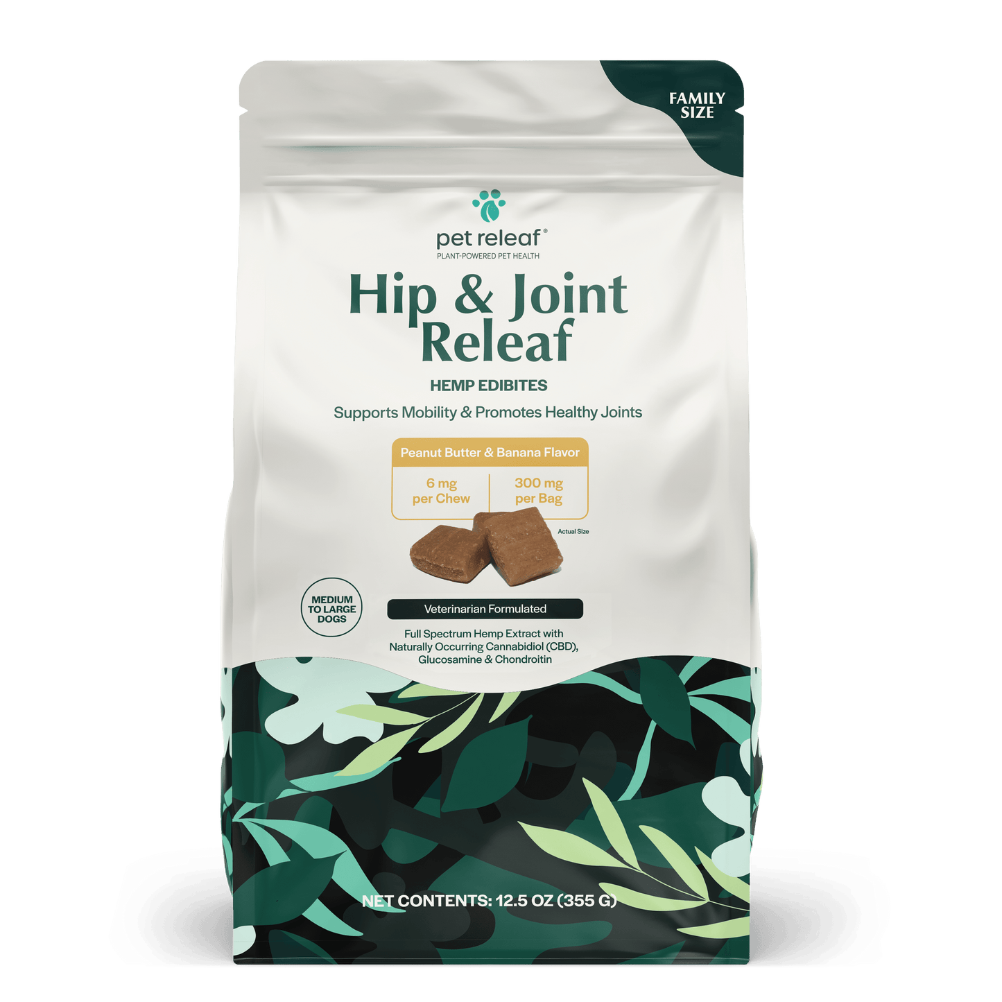 Pet Releaf Hip & Joint Releaf Edibites Peanut Butter & Banana