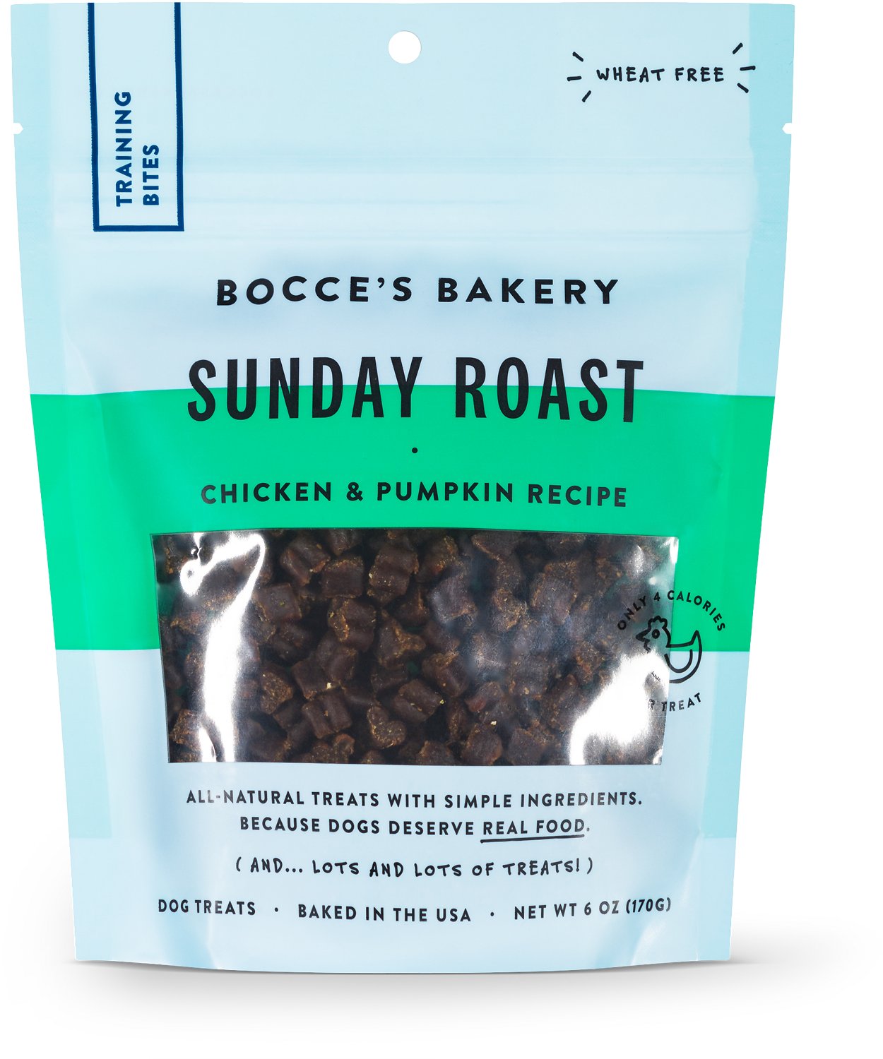Bocce's Training Bites Sunday Roast Chicken & Pumpkin 6 oz.