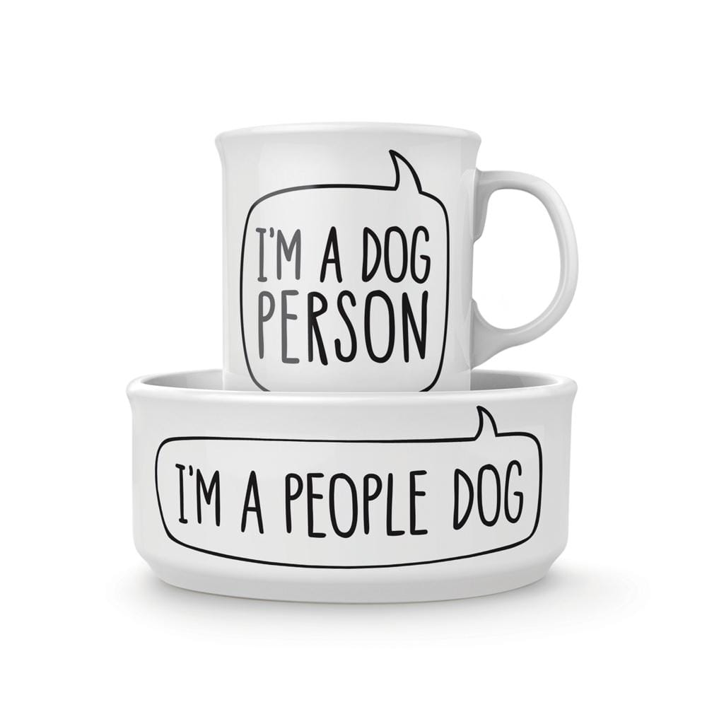 Fred Howligans Mug + Dog Bowl Dog Person