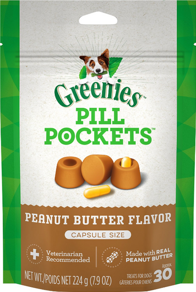Greenies Pill Pockets Capsules Peanut Butter 7.9 oz. (30 ct.) Greenies Pill Pockets Capsules Peanut Butter 7.9 oz. (30 ct.)