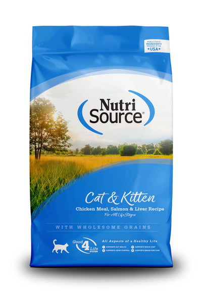Nutri Source Cat & Kitten Chicken Meal, Salmon & Liver Nutri Source Cat & Kitten Chicken Meal, Salmon & Liver