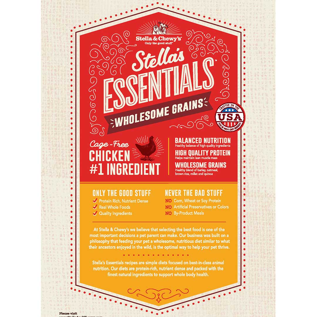 Stella & Chewy's Essentials Wholesome Grains Chicken & Ancient Grains Recipe