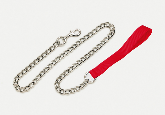 Coastal Chain Dog Leash with Nylon Handle