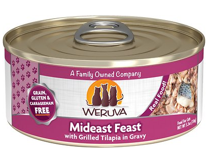Weruva Cat Grain-Free Mideast Feast with Grilled Tilapia in Gravy