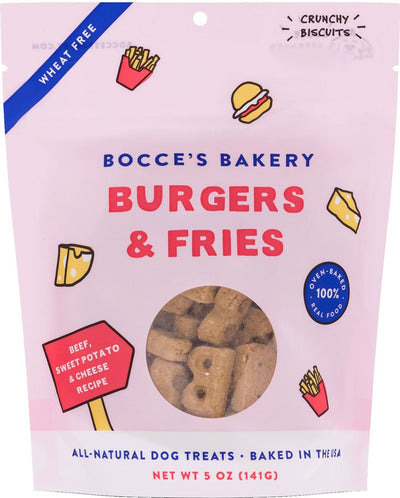 Bocce's Burgers & Fries Biscuits 5 oz. Bocce's Burgers & Fries Biscuits 5 oz.