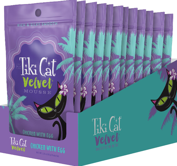 Tiki Cat Velvet Mousse Chicken & Egg Pouch