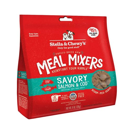 Stella & Chewy's Freeze-Dried Meal Mixers Savory Salmon & Cod