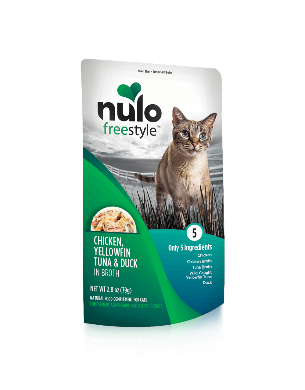 Nulo Cat Chicken, Yellowfin Tuna & Duck Broth Pouch