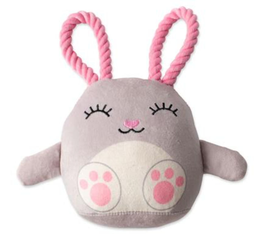 Fringe Ear-Resistible Plush Dog Toy