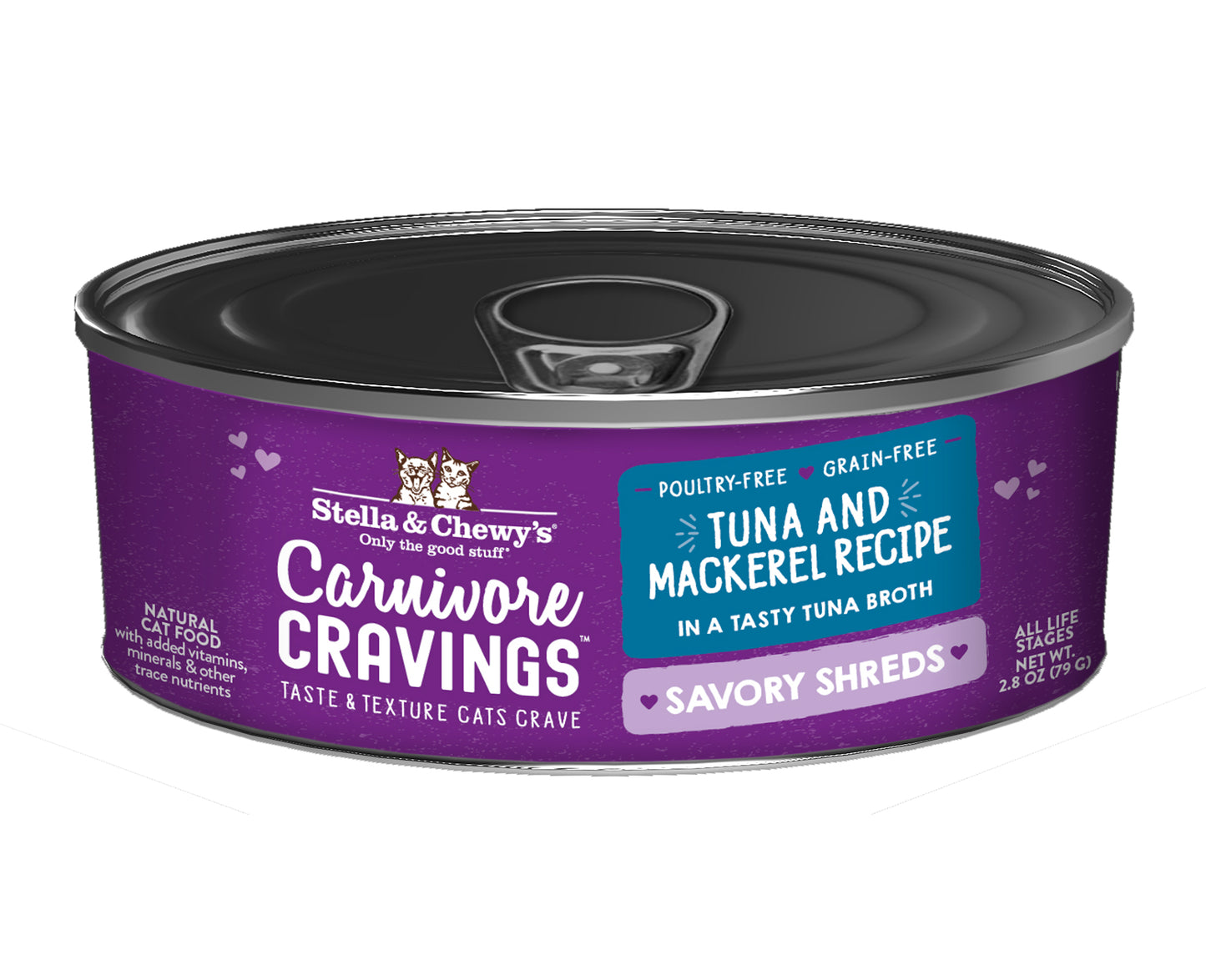 Stella & Chewy's Cat Carnivore Cravings Savory Shreds Tuna & Mackerel