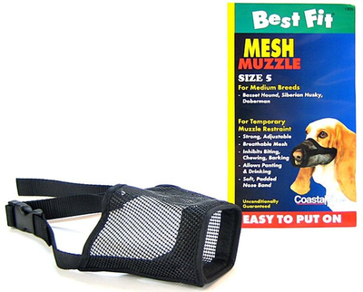 Coastal Adjustable Mesh Dog Muzzle Coastal Adjustable Mesh Dog Muzzle