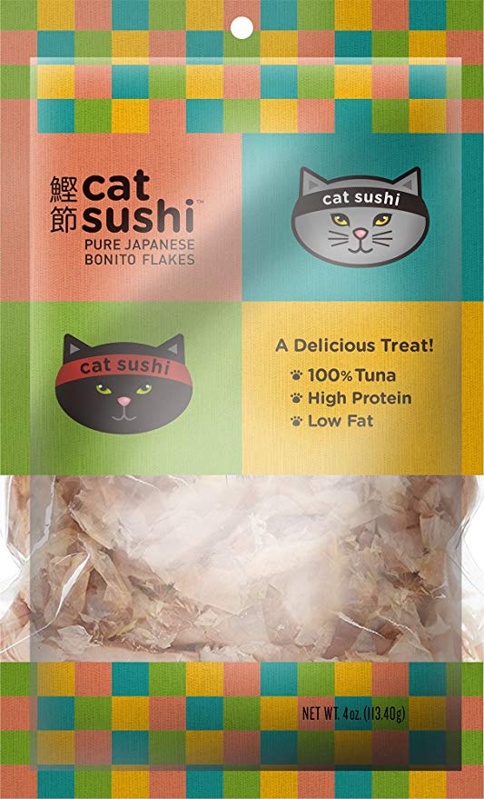 Cat sushi 2024 bonito flakes