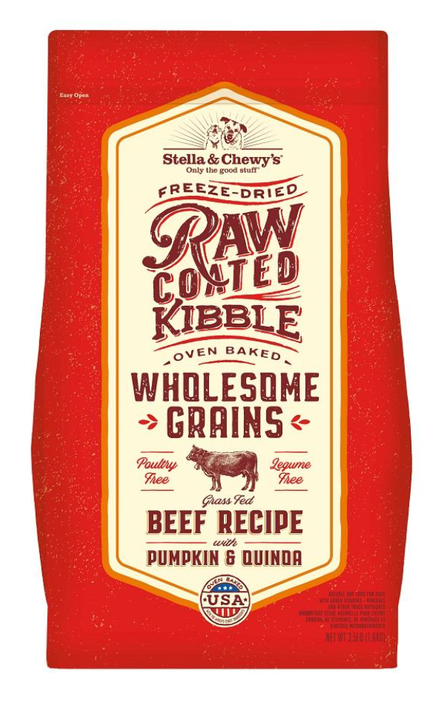 Stella & Chewy's Raw Coated Wholesome Grains Beef With Pumpkin