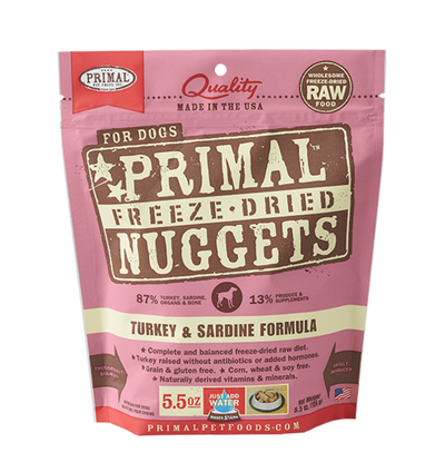 Primal Freeze-Dried Turkey & Sardine Formula Primal Freeze-Dried Turkey & Sardine Formula