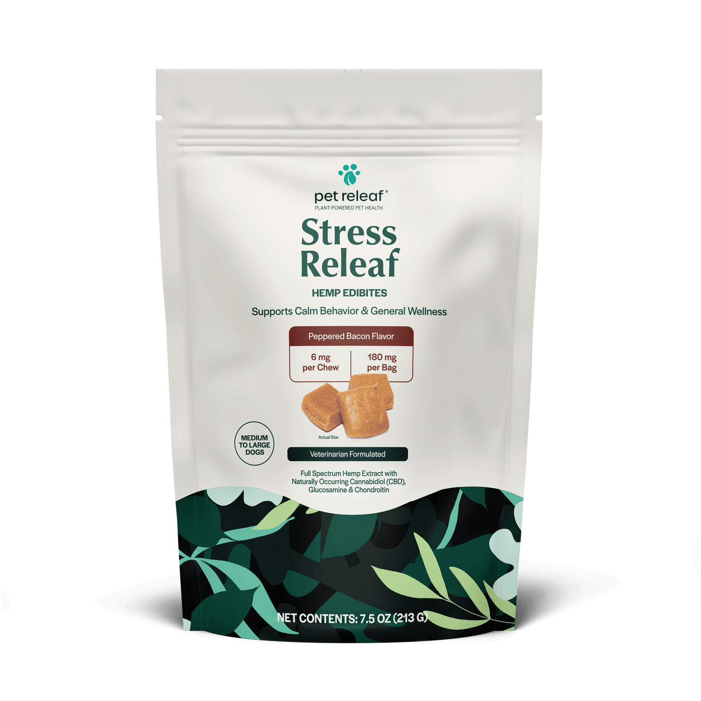 Pet Releaf Stress Releaf Edibites Peppered Bacon Flavor