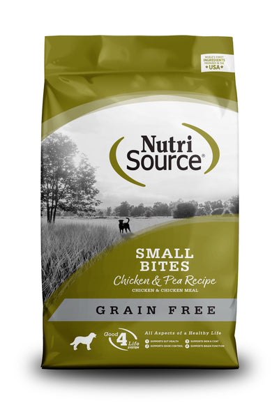Nutri Source Grain-Free Small Bites Chicken & Peas Formula Nutri Source Grain-Free Small Bites Chicken & Peas Formula