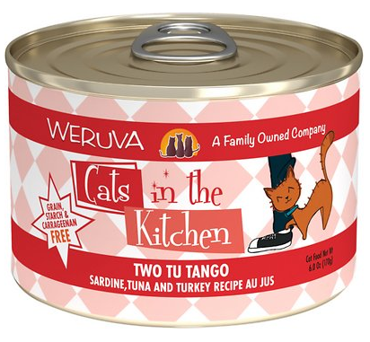 Weruva Cats in the Kitchen Two Tu Tango Sardine, Tuna & Turkey Au Jus