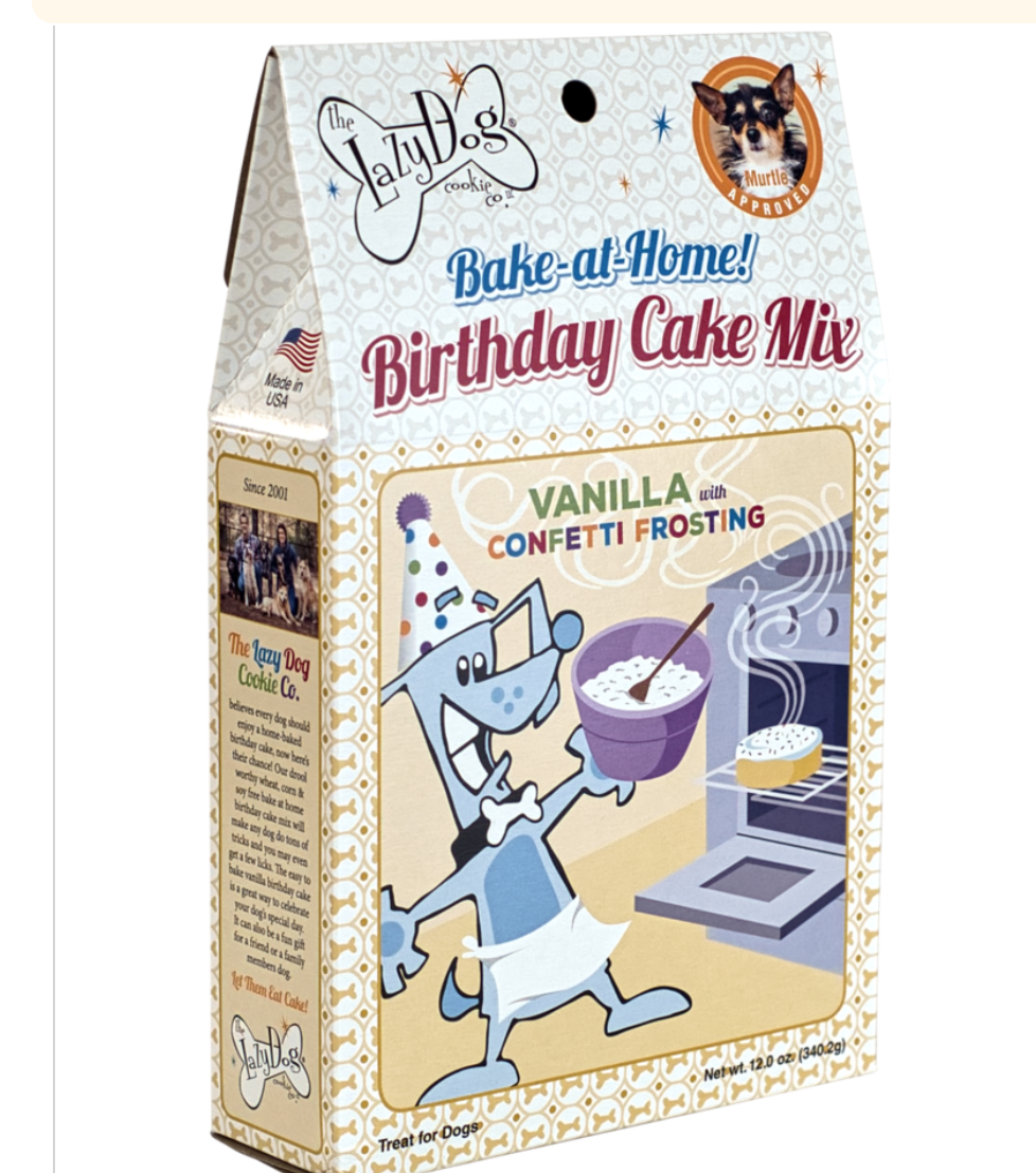 Lazy Dog Birthday Cake Mix 12 oz.